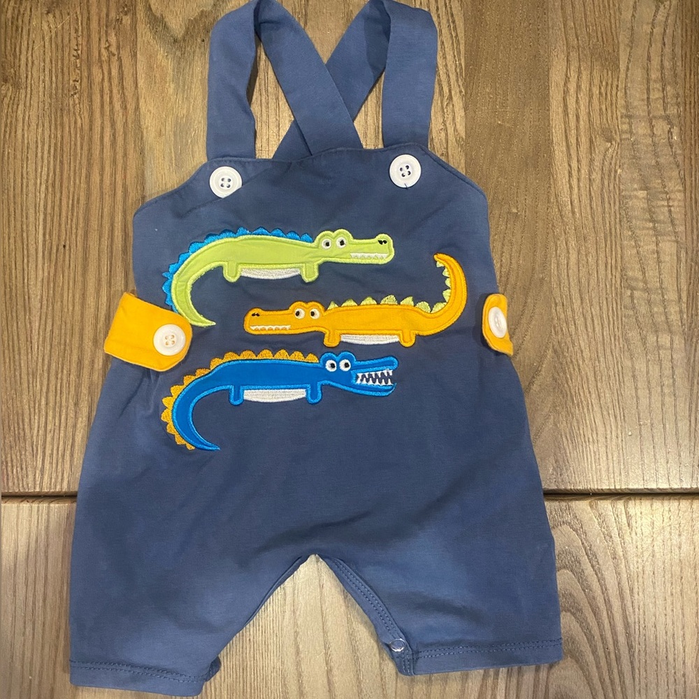 Boys Jon Jon/ shortalls alligator outfit